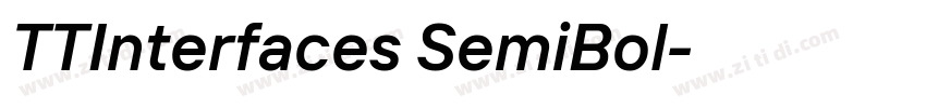 TTInterfaces SemiBol字体转换